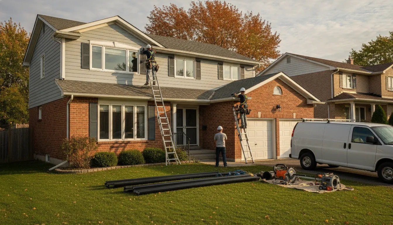 Complete Eavestrough & Downspout Replacement in Newmarket