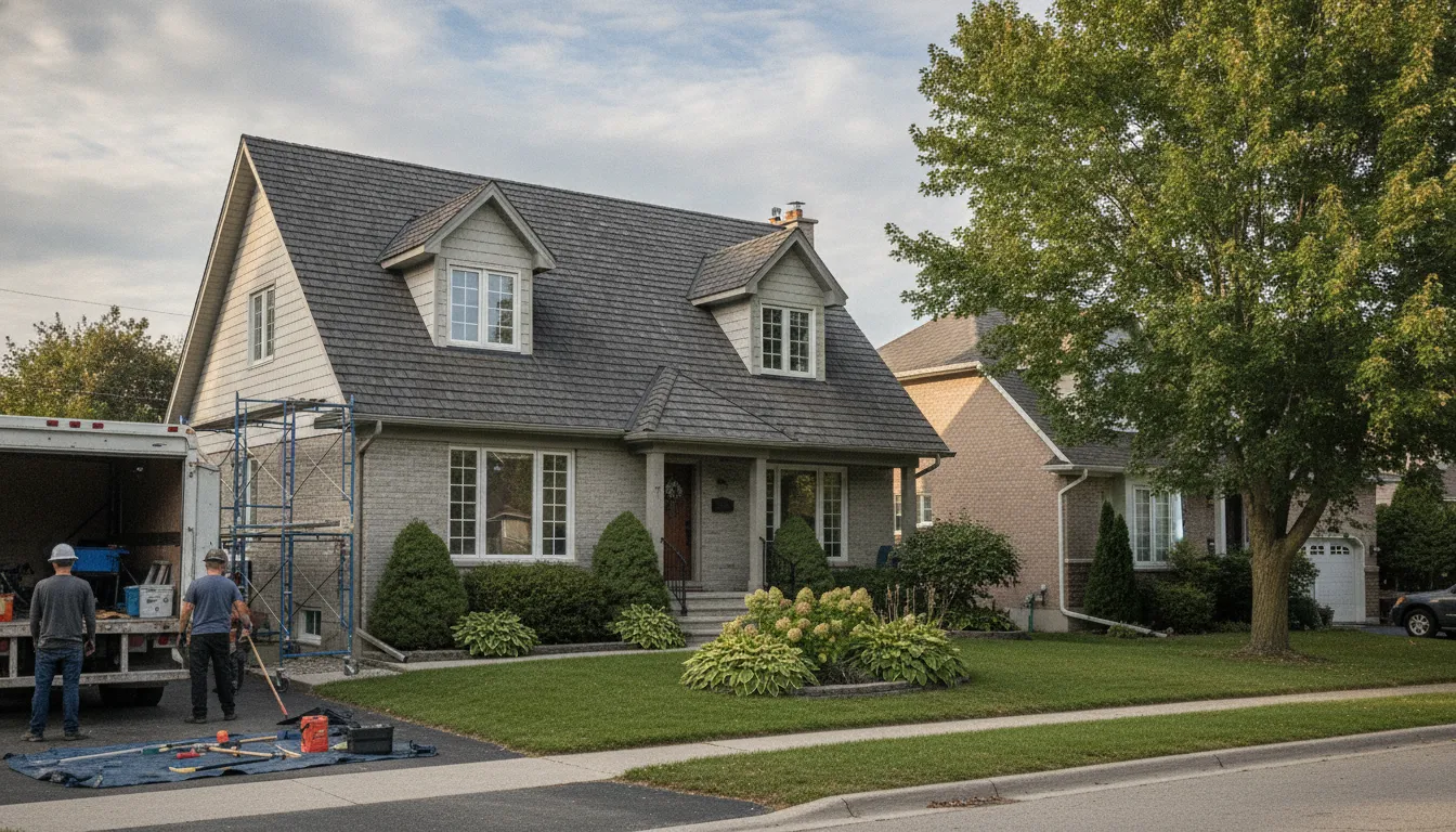 Cedar roof replaced with architectural shingles in Burlington